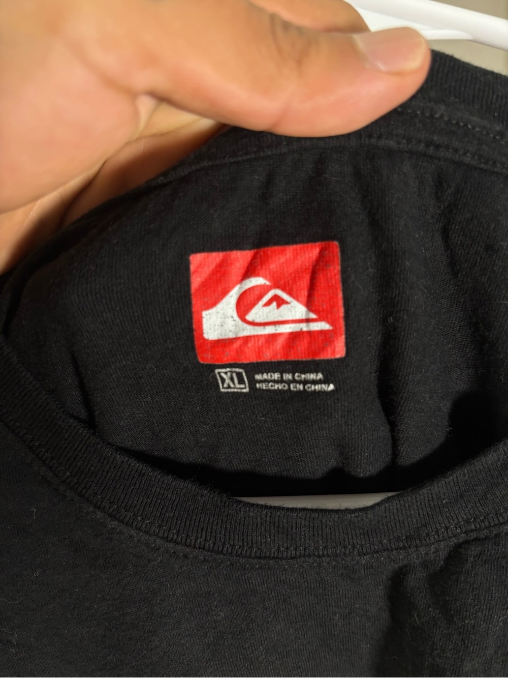 Quiksilver Black Short-Sleeve Tee with Yellow Logo Block - Picture 4 of 4